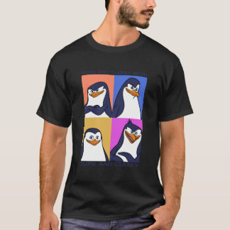 Madagaskar Penguins Cute and Cudely Text Poster T Shirt