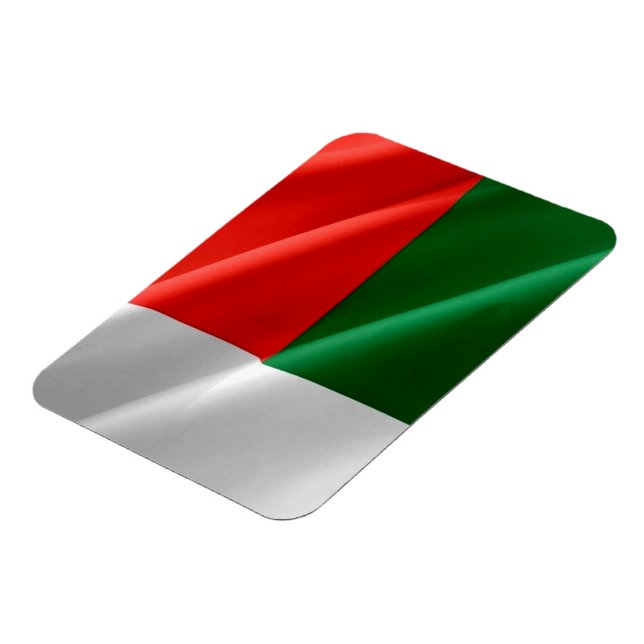 Madagaskar - Wave Flagga - Magnet (Vänstra Sidan)