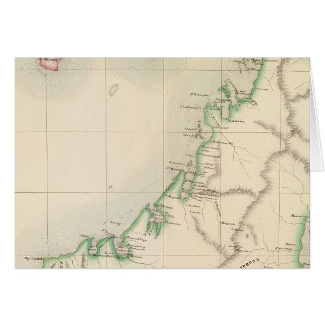 Madagaskars Afrika 55 Hälsningskort (Framsidan Horizontal)