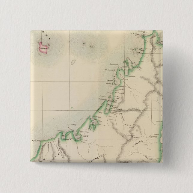 Madagaskars Afrika 55 Knapp (Framsida)