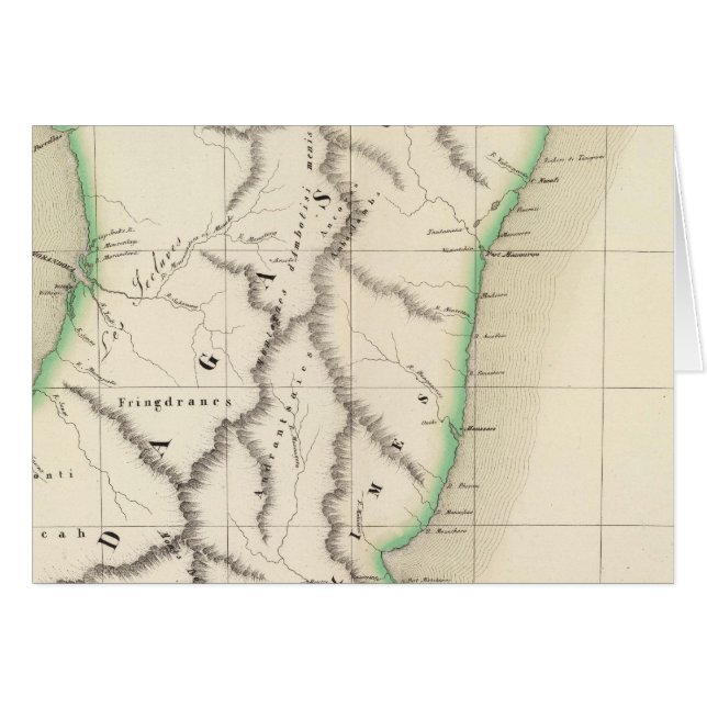 Madagaskars Afrika 56 Hälsningskort (Framsidan Horizontal)