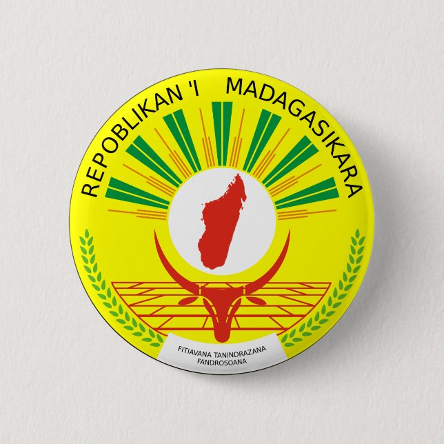 Madagaskars emblem knapp (Framsida)