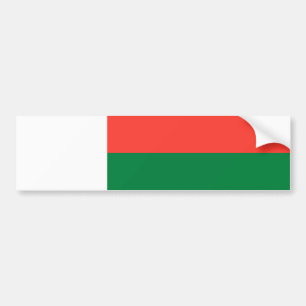 Madagaskars flagga bildekal