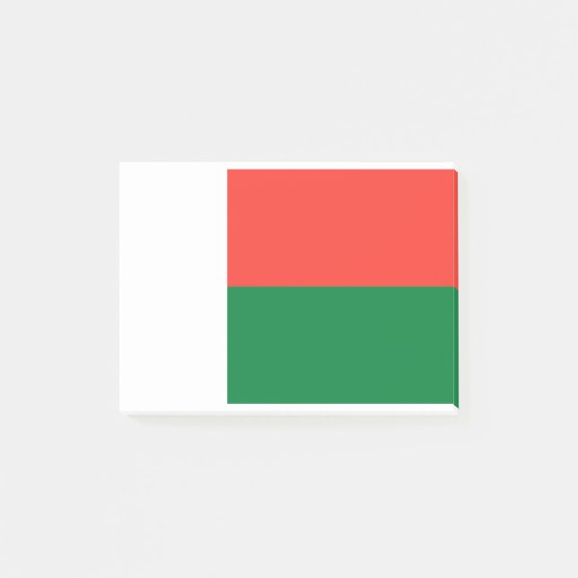 Madagaskars flagga post-it block (Framsida)