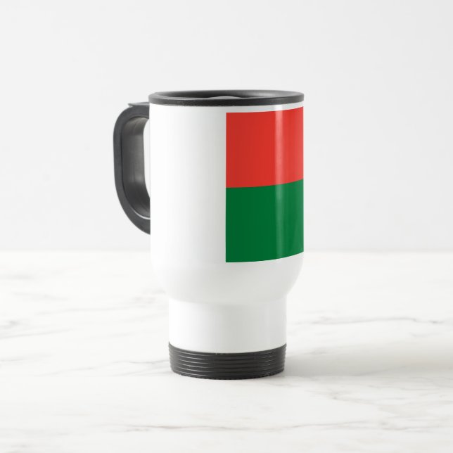 Madagaskars flagga resemugg (Framsida vänster)