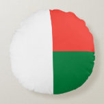 Madagaskars flagga rund kudde<br><div class="desc">Patriotisk flagga från Madagaskar.</div>