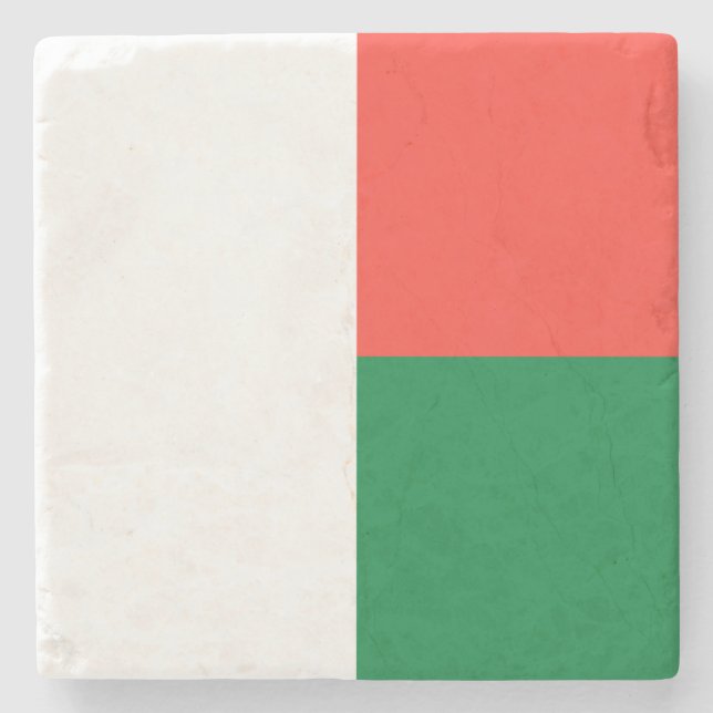 Madagaskars flagga stenunderlägg (Framsidan)