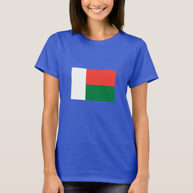 Madagaskars flagga t shirt (Framsida)