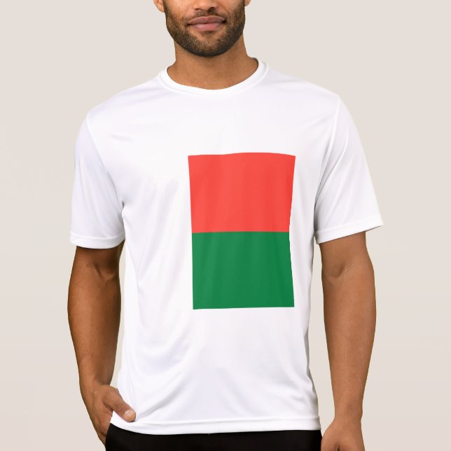Madagaskars flagga t shirt (Framsida)