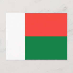 Madagaskars Flagga vykort