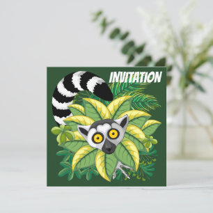 Madagaskars medborgare i Exotic Jungle Inbjudningar