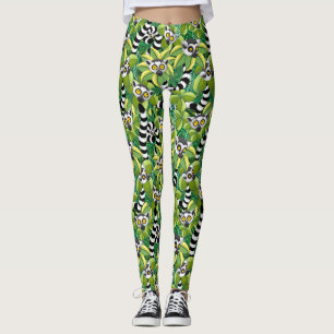 Madagaskars medborgare i Exotic Jungle Leggings
