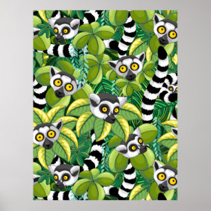 Madagaskars medborgare i Exotic Jungle Poster