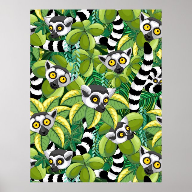 Madagaskars medborgare i Exotic Jungle Poster (Framsidan)
