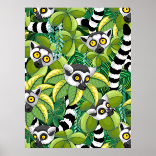 Madagaskars medborgare i Exotic Jungle Poster