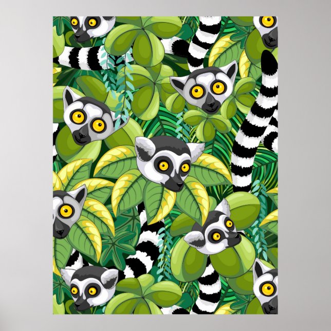 Madagaskars medborgare i Exotic Jungle Poster (Framsidan)