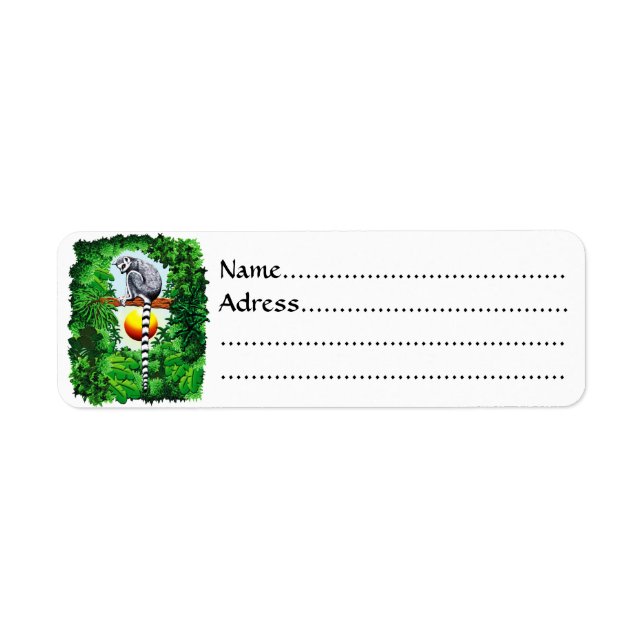 Madagaskars medborgare returadress etikett (Framsidan)