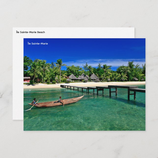 Madagaskars vykort (Fram/baksida)