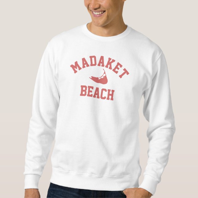 Madaket ACK Nantucket Massachusetts Red Sweatshirt (Framsida)
