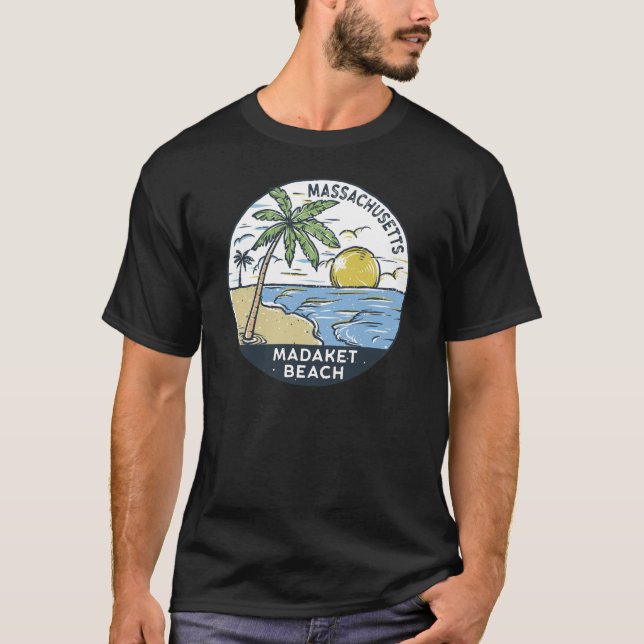 Madaket Beach Massachusetts Vintage T Shirt (Framsida)