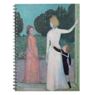 Madam Adrien Mithouard och henne Son Anteckningsbok Med Spiral