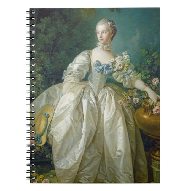 Madam Bergeret, C. 1766 (olja på kanfas) Anteckningsbok Med Spiral (Framsidan)