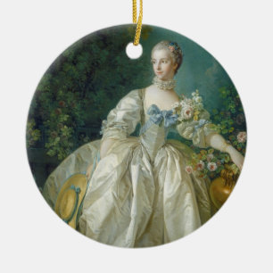 Madam Bergeret, C. 1766 (olja på kanfas) Julgransprydnad Keramik