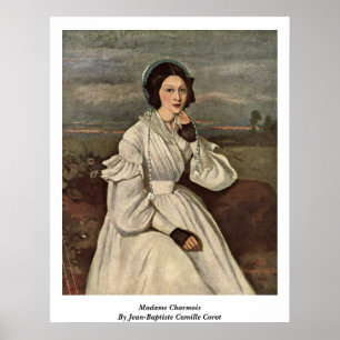 Madam Charmois av Jean-Baptiste Camille Corot Poster