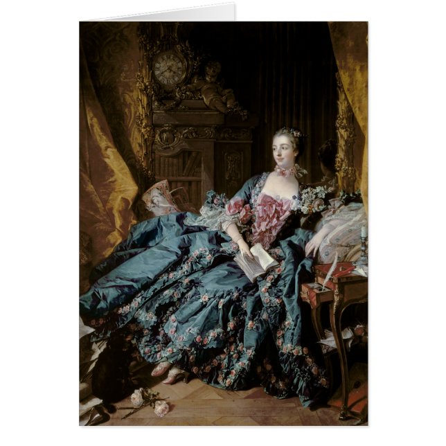 Madam de Pompadour, 1756 Hälsningskort (Framsidan)