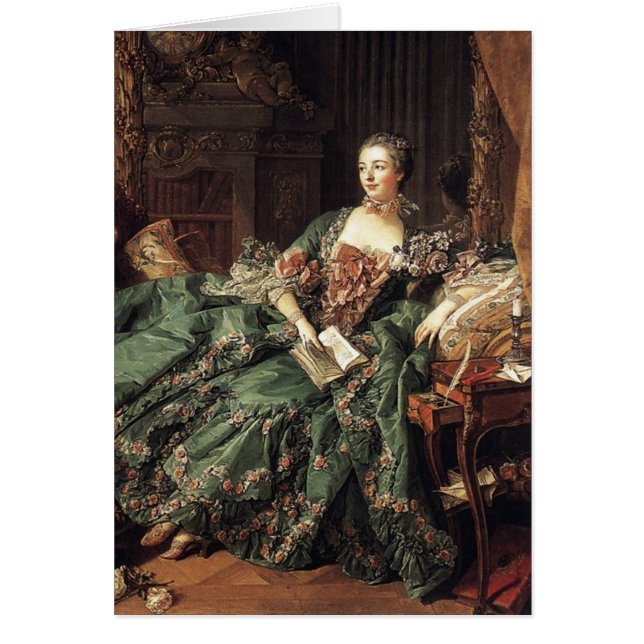 Madam de Pompadour Hälsningskort (Framsidan)