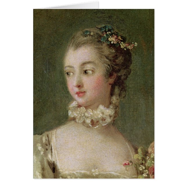 Madam de Pompadour Hälsningskort (Framsidan)