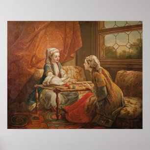 Madam de Pompadour i rollen av fortunetelleren Poster