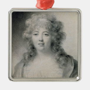 Madam de Stael 1810 Julgransprydnad Metall