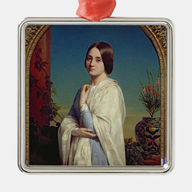 Madam Edouard Dubufe 1842 Julgransprydnad Metall (Framsidan)