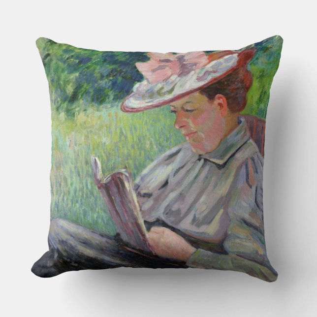 Madam Guillaumin, c.1895 (olja på kanfas) Kudde (Framsida)