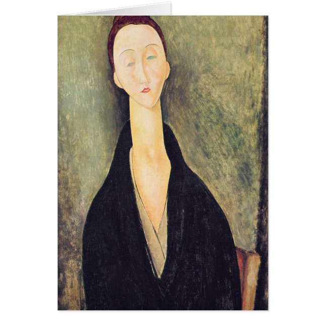 Madam Hanka Zborowska, 1918 Hälsningskort (Framsidan)