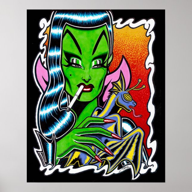 Madam Mars är nöjd Poster (Framsidan)