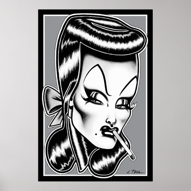 Madam Mars™/Glamour Porträtt Poster (Framsidan)