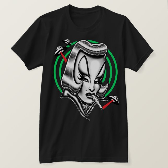 Madam Mars™/UFO:s T Shirt (Design framsida)