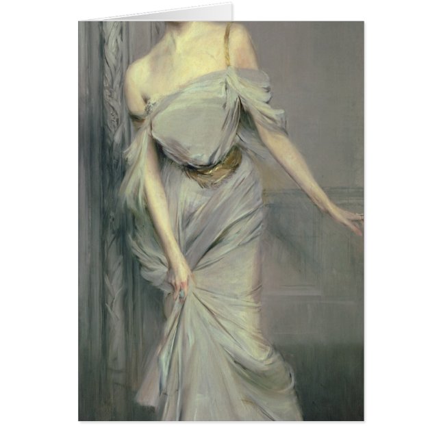 Madam max Charles, 1896 Hälsningskort (Framsidan)