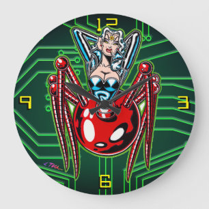 Madam Mechanism™/Mecha Spindel Stor Klocka