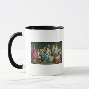 Madam Mercier som omges av henne familj, 1731 Mugg
