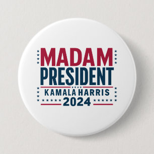 Madam President Kamala Harris 2024 Röst Demokrat  Knapp