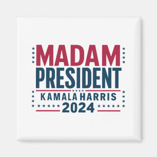 Madam President Kamala Harris 2024 Röst Demokrat Magnet