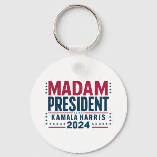 Madam President Kamala Harris 2024 Röst Demokrat Nyckelring