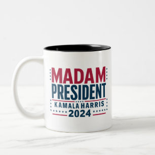 Madam President Kamala Harris 2024 Röst Demokrat Två-Tonad Mugg