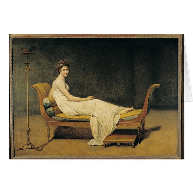 Madam Recamier, 1800 Hälsningskort (Framsidan Horizontal)