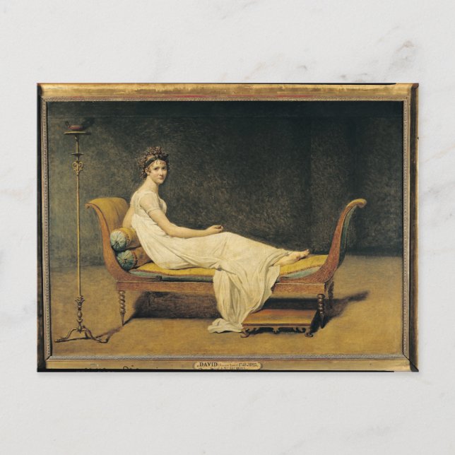 Madam Recamier, 1800 Vykort (Framsida)