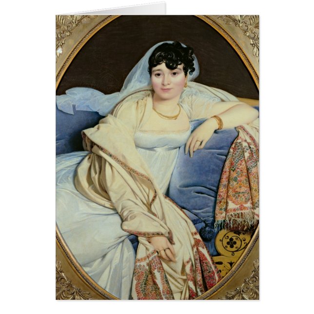 Madam Riviere nee Marie Francoise Jacquette Hälsningskort (Framsidan)