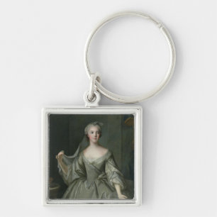 Madam Sophie de Frankrike som en Vestaloskuld Fyrkantig Silverfärgad Nyckelring